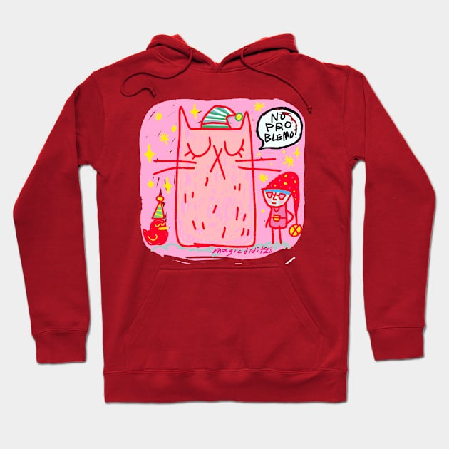 Pinky meowy captain's cat Hoodie by magicdidit2